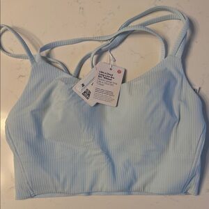 lululemon athletica Sky Blue Strappy Sports Bra